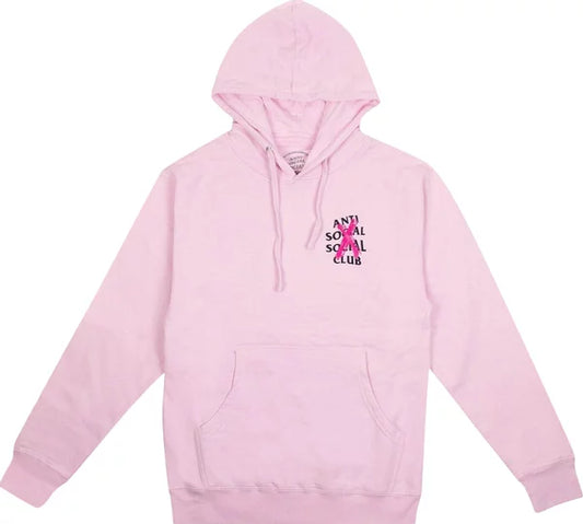 Anti Social Social Club Cancelled Hoodie Pink