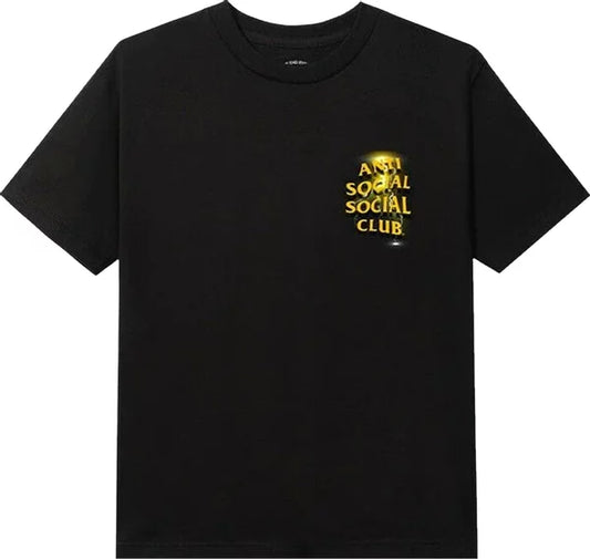 Anti Social Social Club Lightning Tee Black Yellow