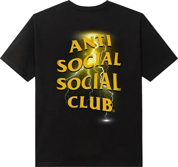 Anti Social Social Club Lightning Tee Black Yellow