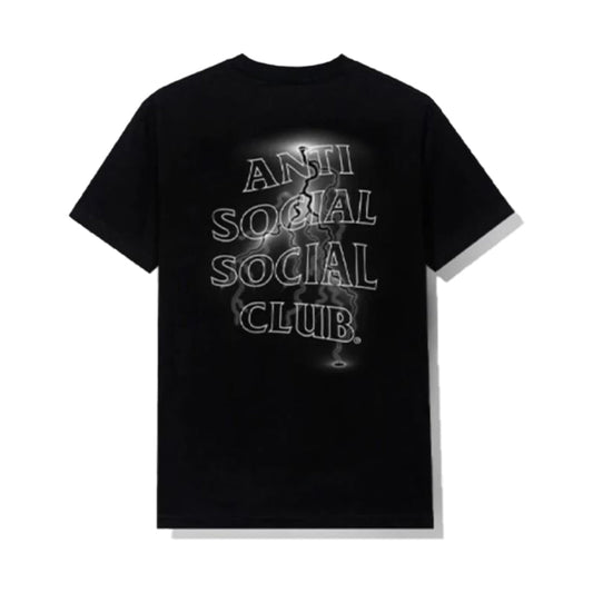 Anti Social Social Club Lightning Tee Black White