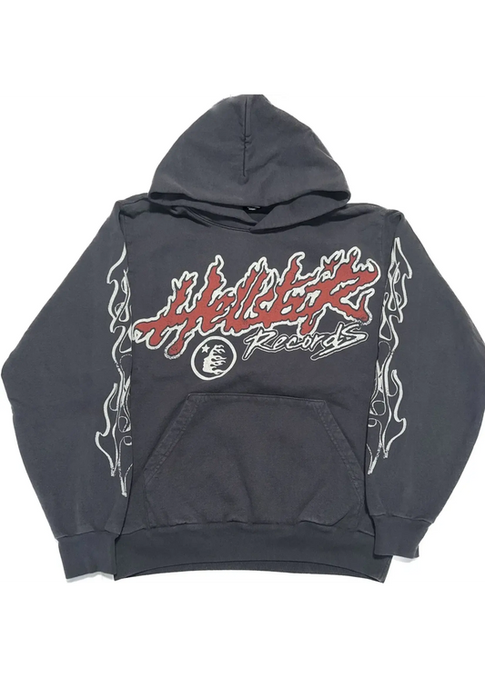 Hellstar Studios Records Hoodie Grey