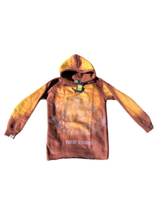 Turnt Studioz Funds Hoodie Brown