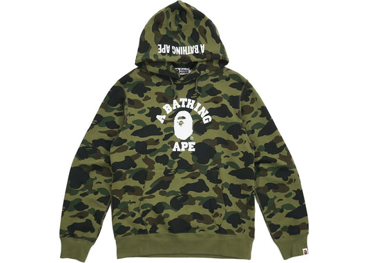 BAPE College Pullover Hoodie Green