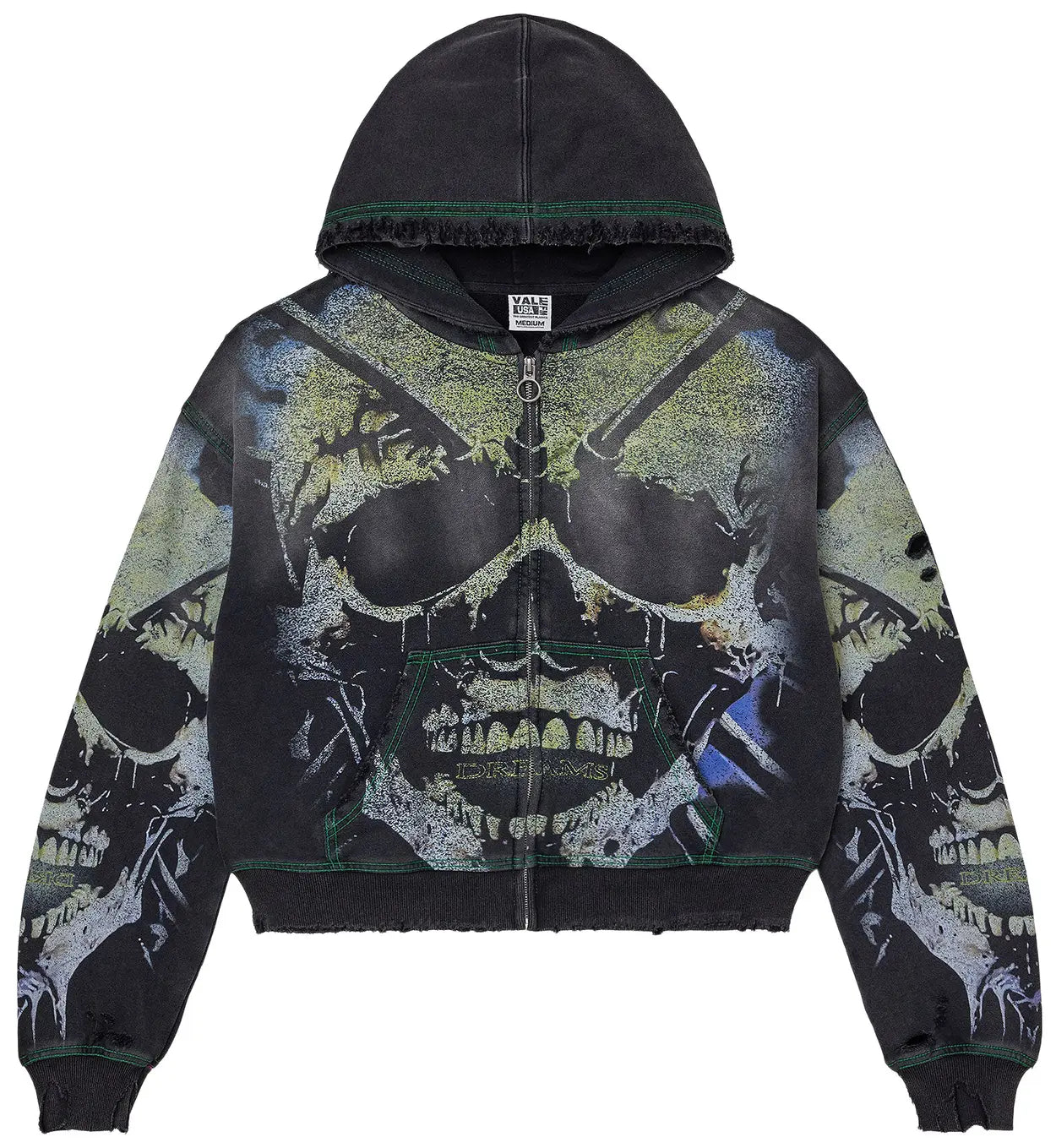 VALE Forever Gravedigger Zip Up Hoodie Black