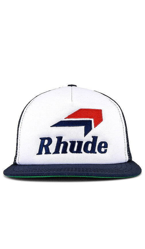 Rhude Speedmark SnapBack Hat Navy White