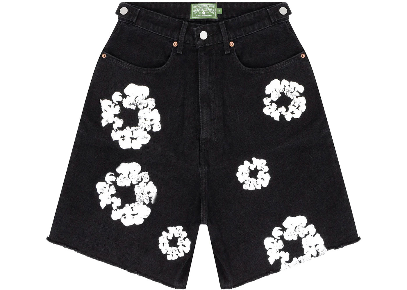Denim Tears x Levi's Cotton Wreath Jean Shorts Black