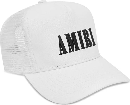 AMIRI Logo Hat Black White