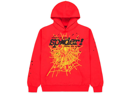 SP5DER P*nk V2 Hoodie Red