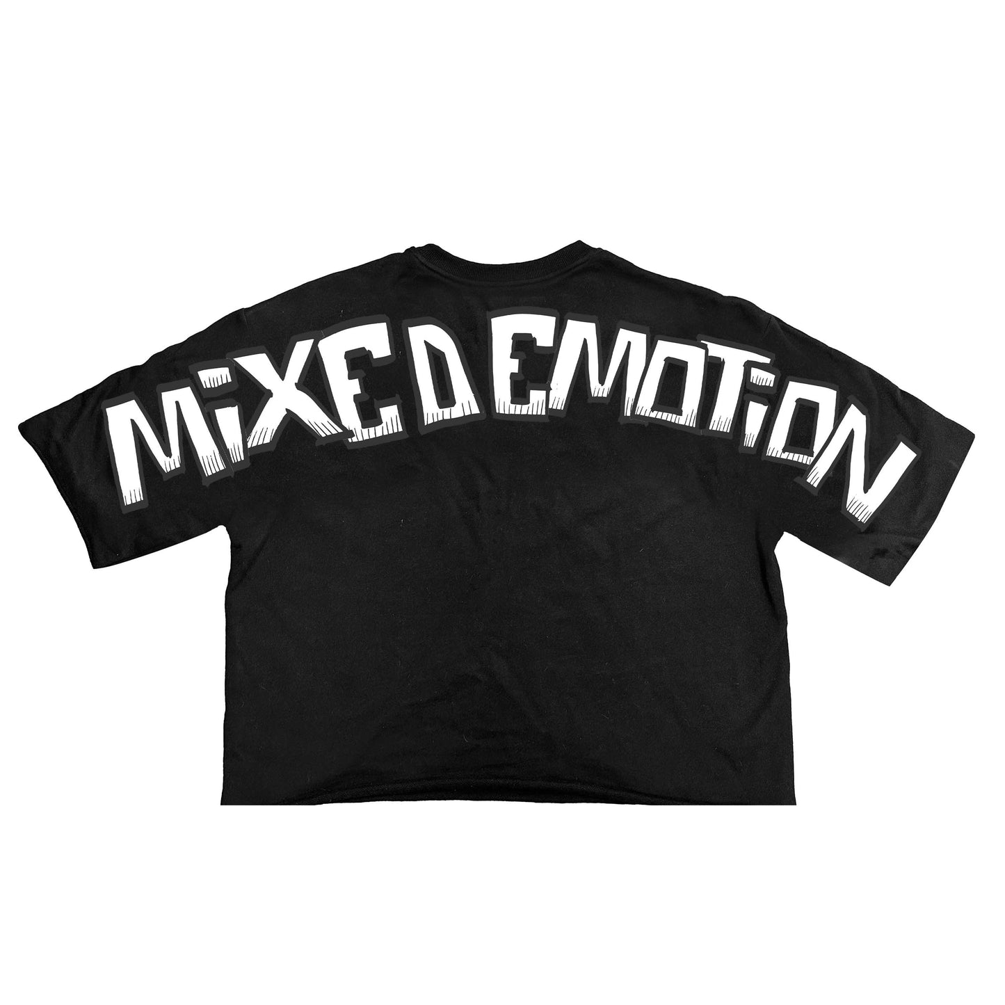 Mixed Emotion Grey Monster Tee Black