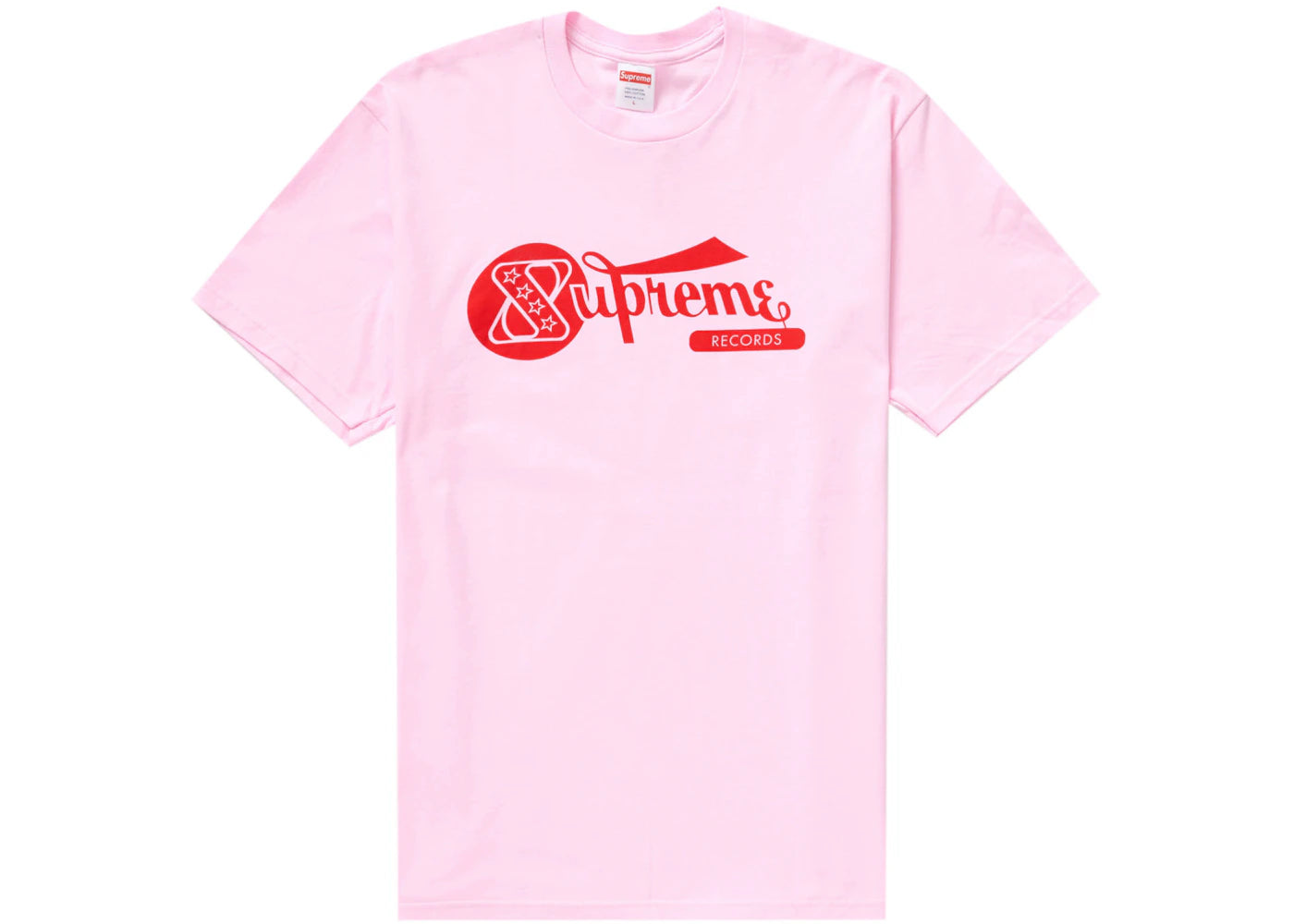 Supreme Records Tee Pink