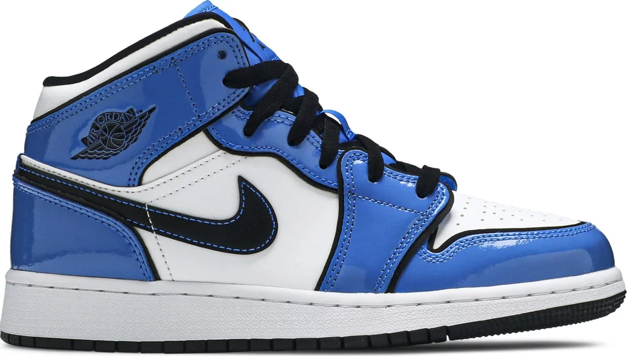 Jordan 1 Mid Signal Blue (GS)
