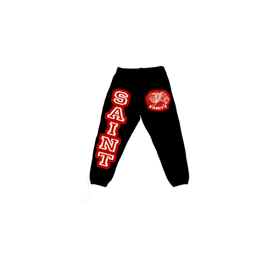 Saint Vanity SAINT Logo Sweatpants Black