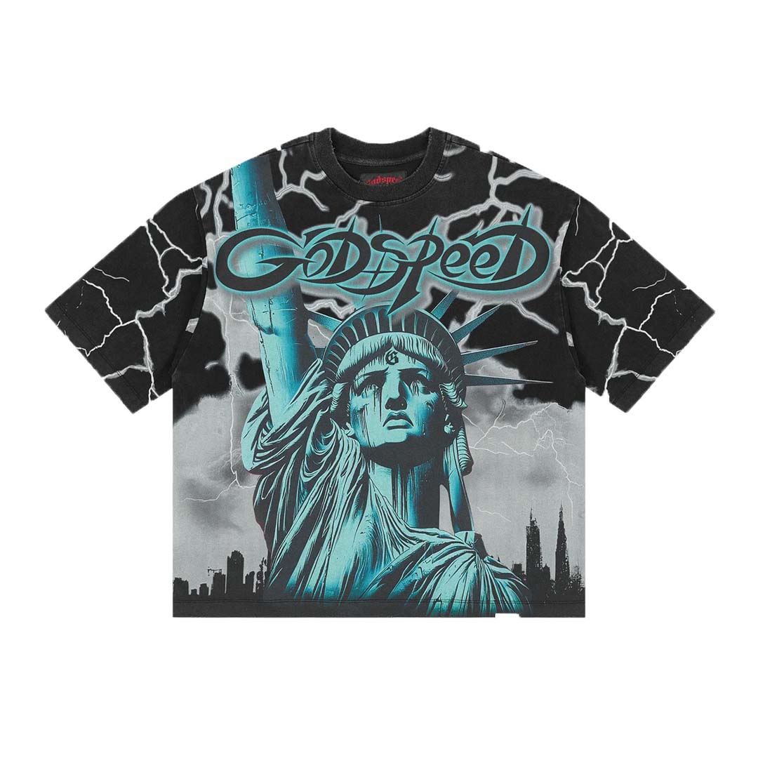 Godspeed Platinum Grey Voltage NYC Tee Black