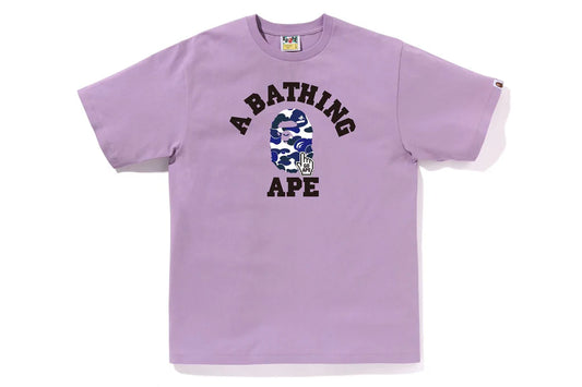 BAPE Go Ape Pointer College Tee Purple