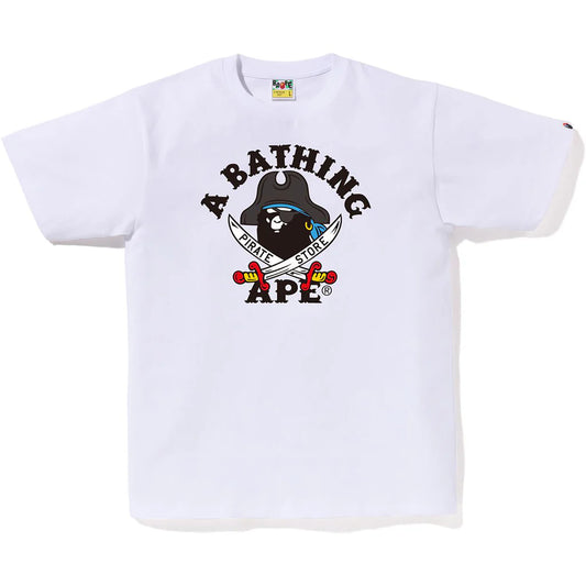 BAPE Captain Ape Pirate Store Tee White