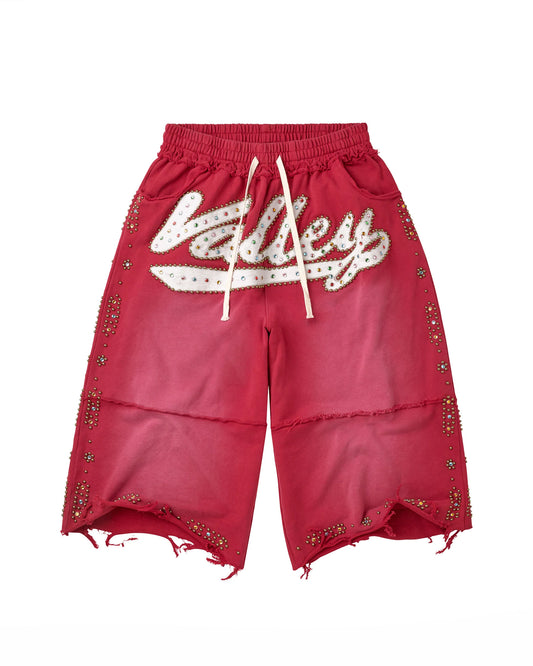 VALE Forever Skittles Long Shorts Red