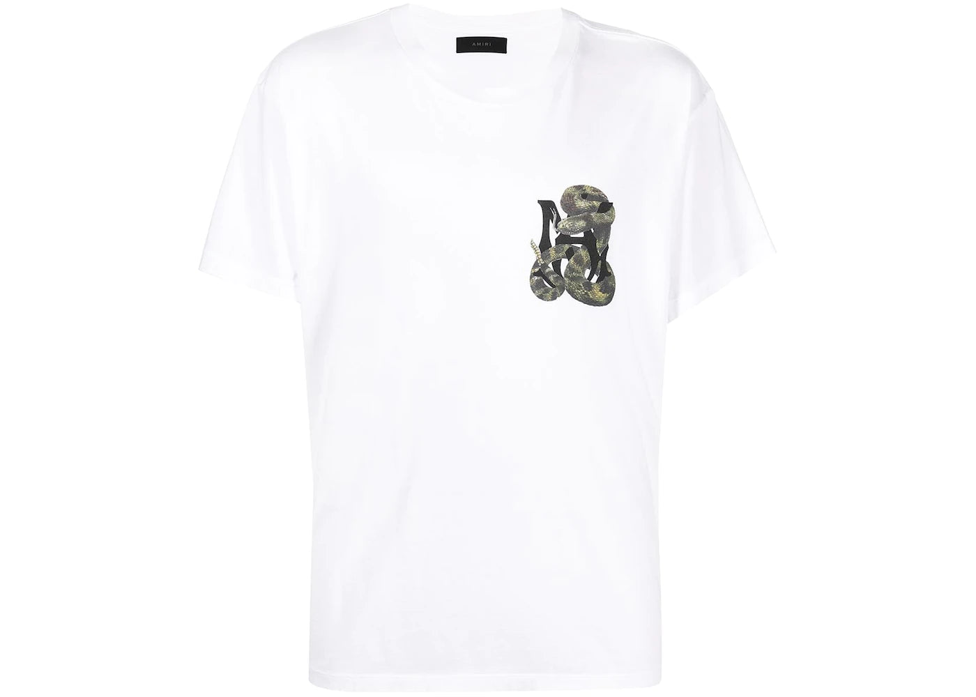 AMIRI Snake Logo Tee White