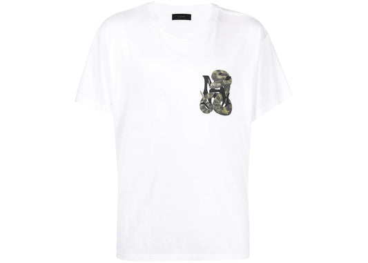 AMIRI Snake Logo Tee White