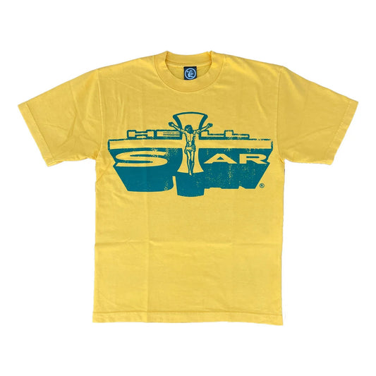 Hellstar Studios Jesus Emblem Tee Yellow Green