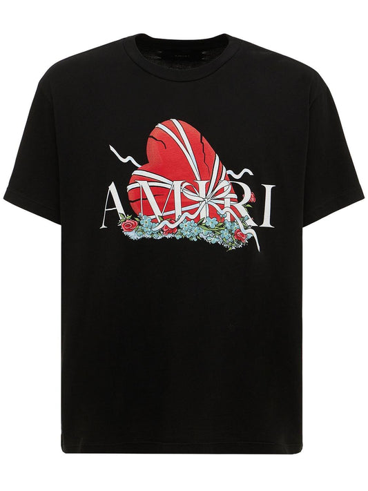 AMIRI Broken Heart Tee Black