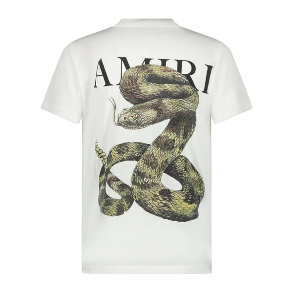 AMIRI Snake Logo Tee White