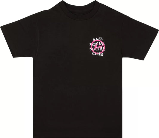 Anti Social Social Club Fragment Tee Black Pink