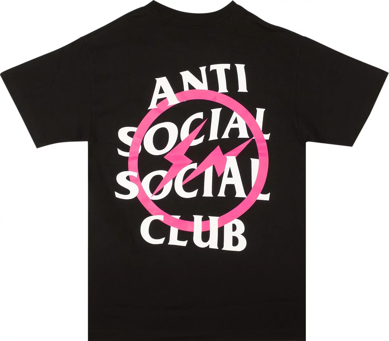 Anti Social Social Club Fragment Tee Black Pink