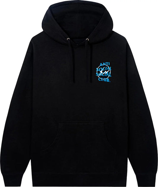 Anti Social Social Club Fragment Hoodie Black Blue