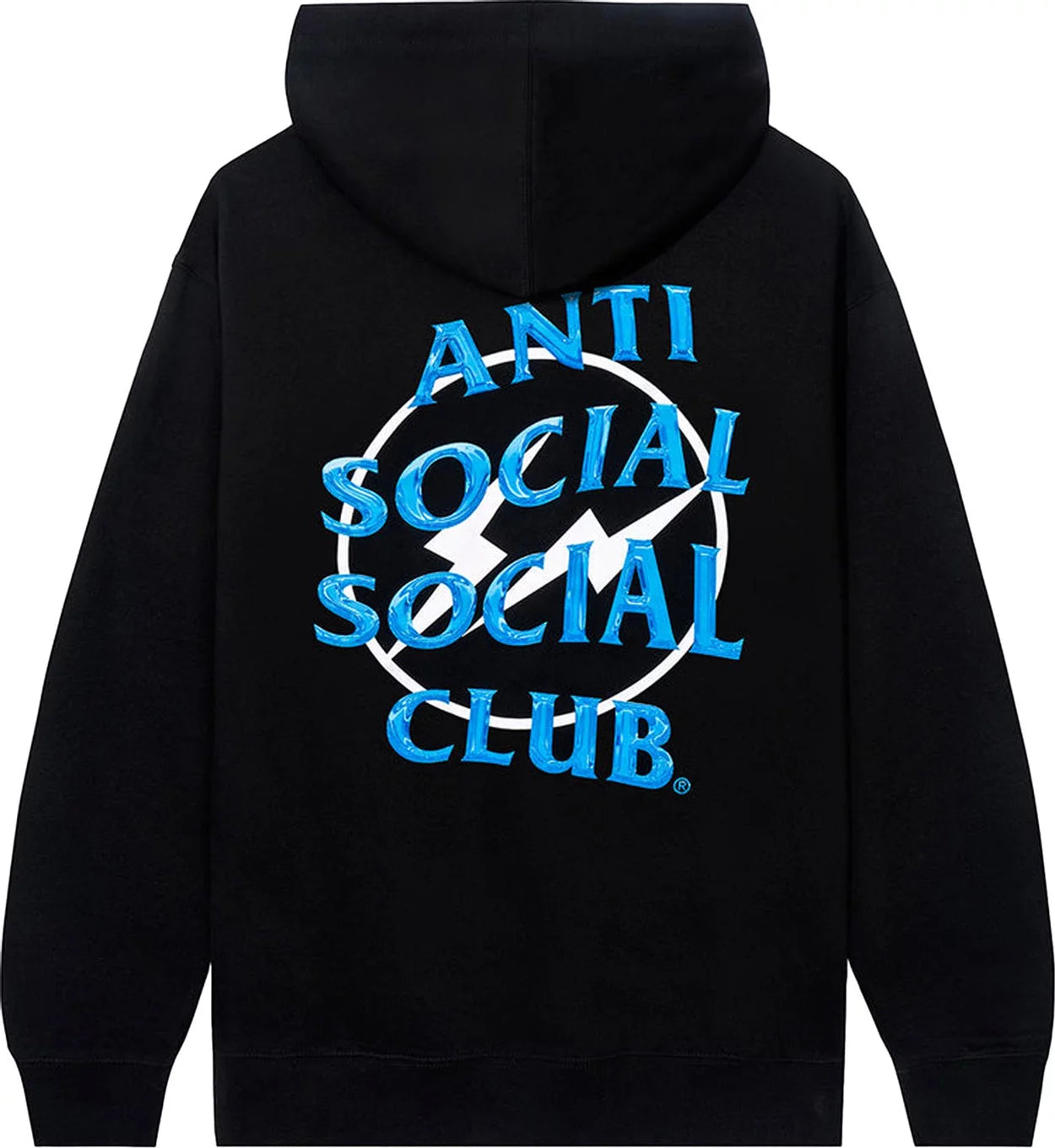Anti Social Social Club Fragment Hoodie Black Blue