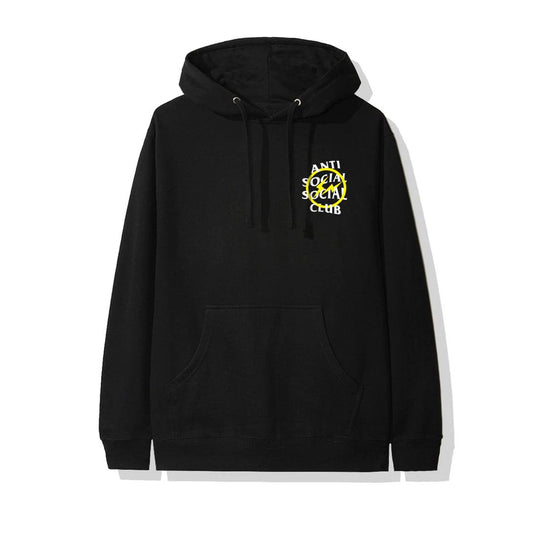 Anti Social Social Club Fragment Hoodie Black Yellow