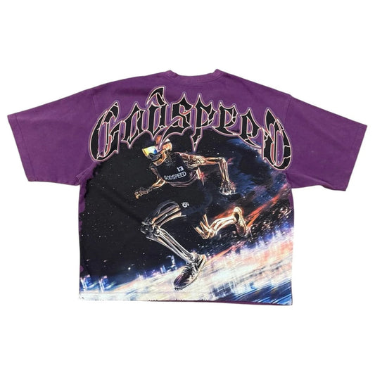 Godspeed GSPD Run Club Tee Grape Purple
