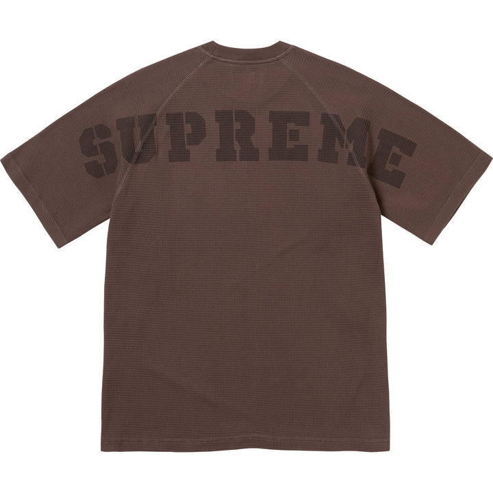 Supreme Stencil Thermal Tee Brown