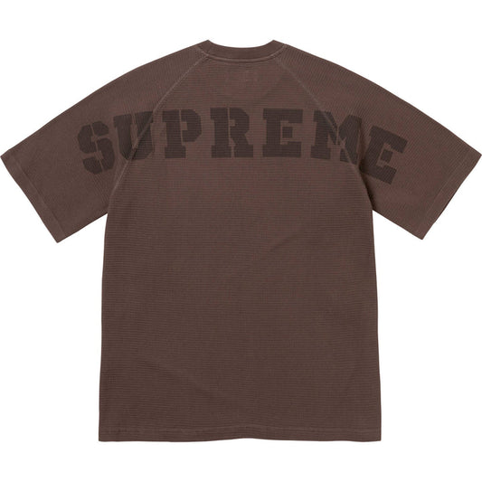 Supreme Stencil Thermal Tee Brown