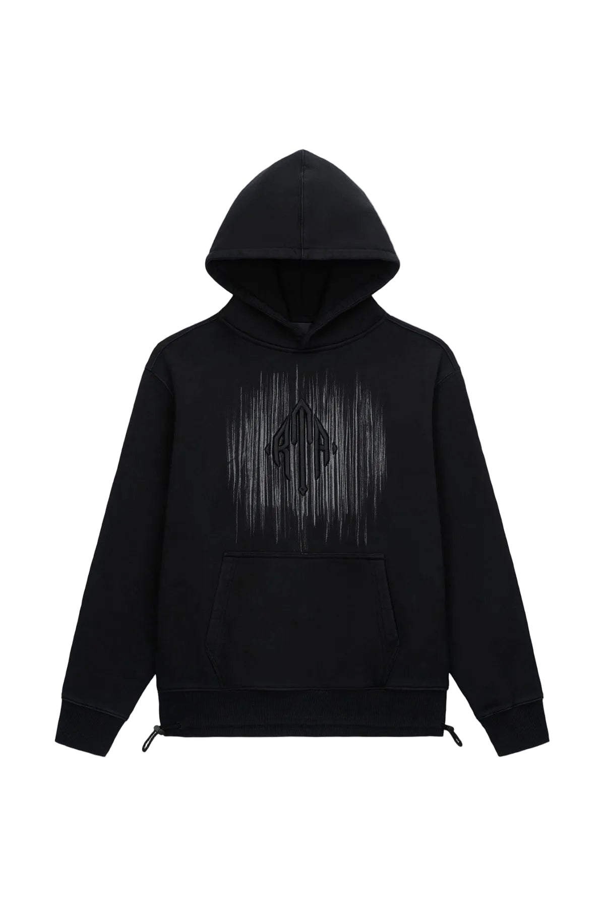 RTA Stone Etched Monogram Hoodie Black