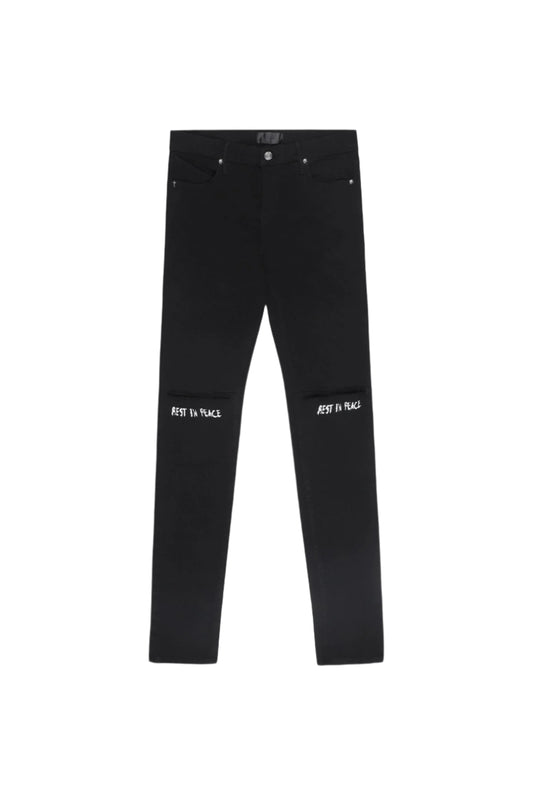 RTA Bryant Rest In Peace Black Jeans