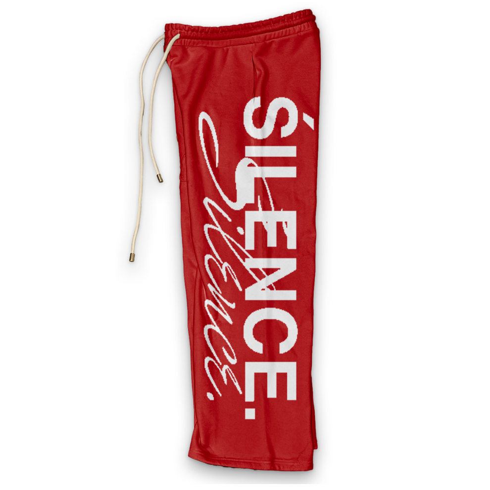 SILENCE 00verly Red Tears Sweatpants Red