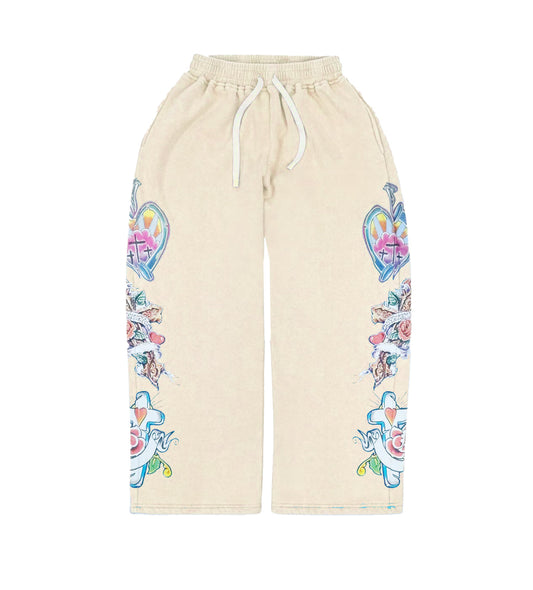 Righteous Risen King Sweatpants Cream