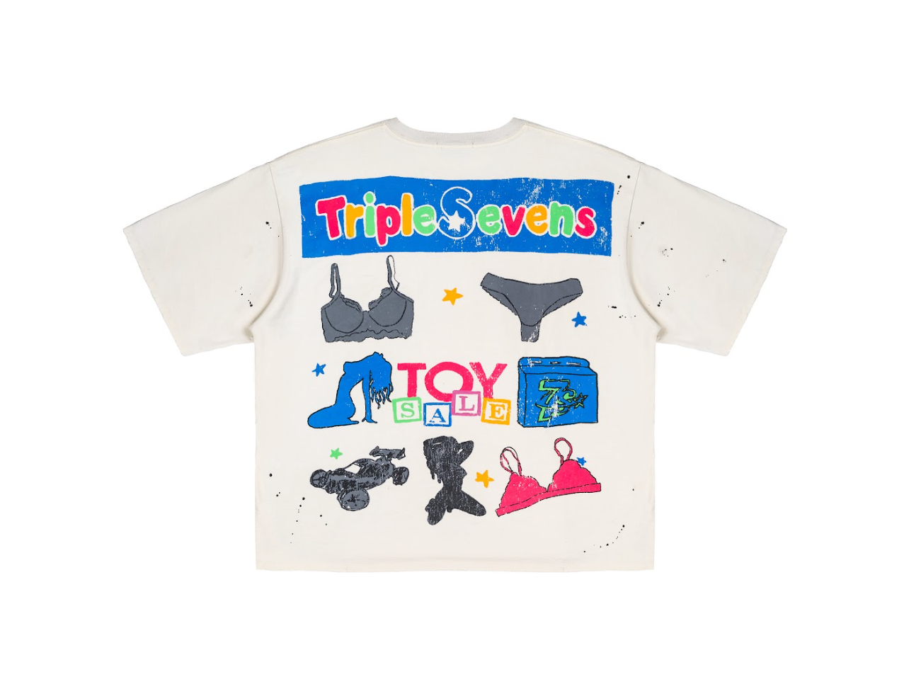 Triple Sevens Toy Sale Tee White