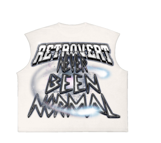 Retrovert Flame ATV Cut Off Tee White