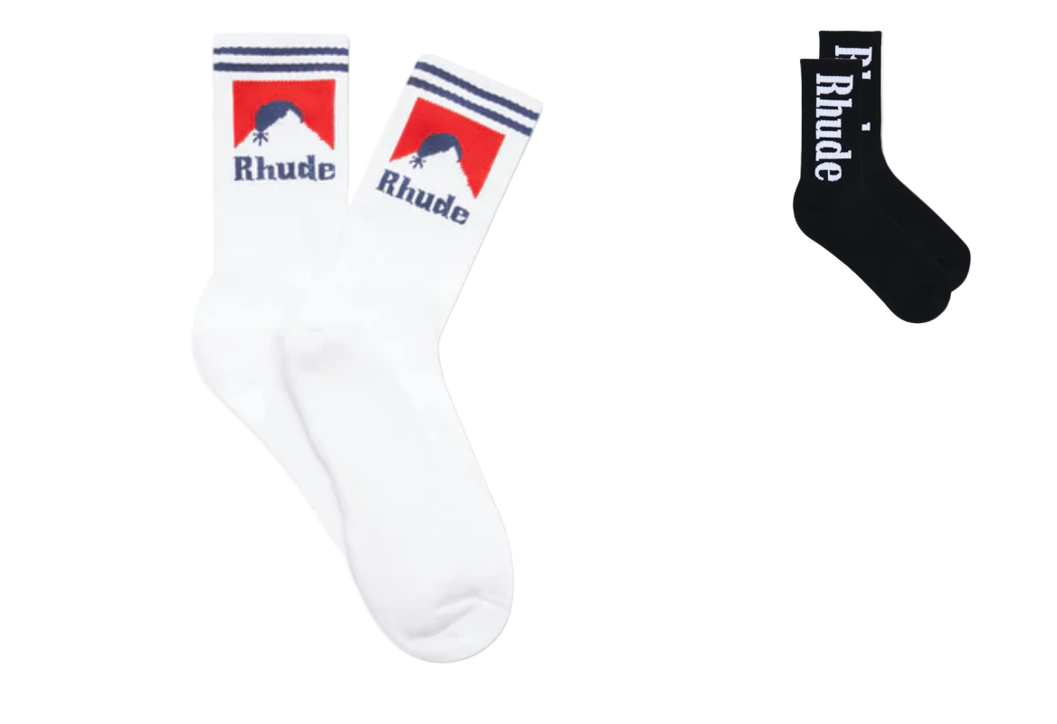 Rhude Logo Socks