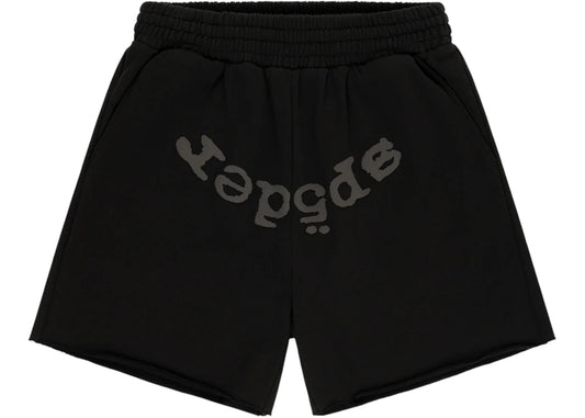 SP5DER OG Web Logo Sweat Short Phantom Black