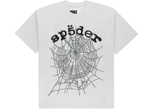 Sp5der OG Web V2 Tee Heather Grey