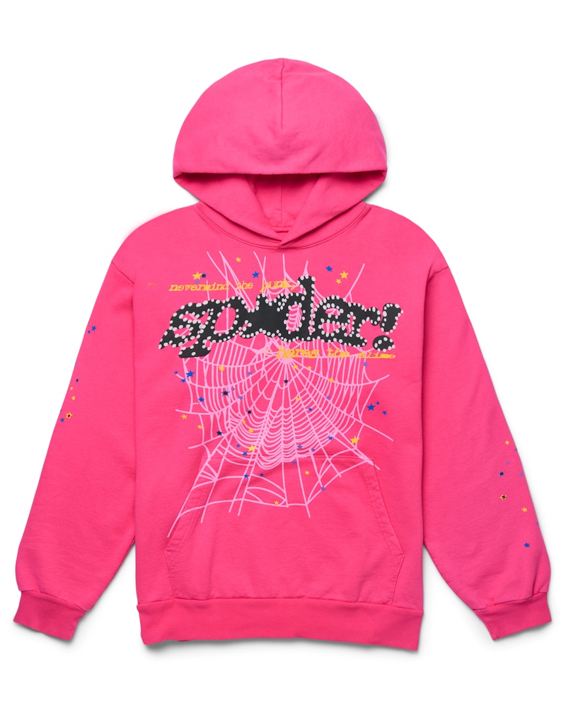 SP5DER P*nk V2 Hoodie Hot Pink