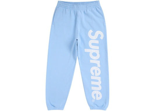 Supreme Satin Applique Sweatpants (FW24) Light Blue