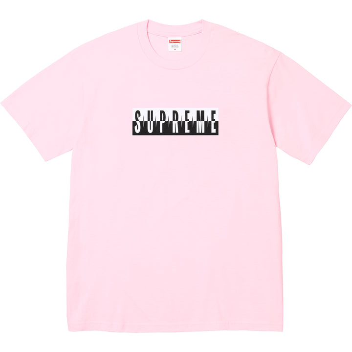 Supreme Split Logo Tee Pink