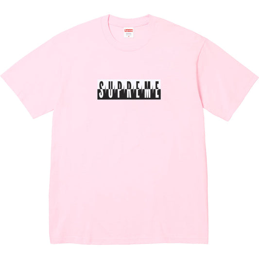 Supreme Split Logo Tee Pink