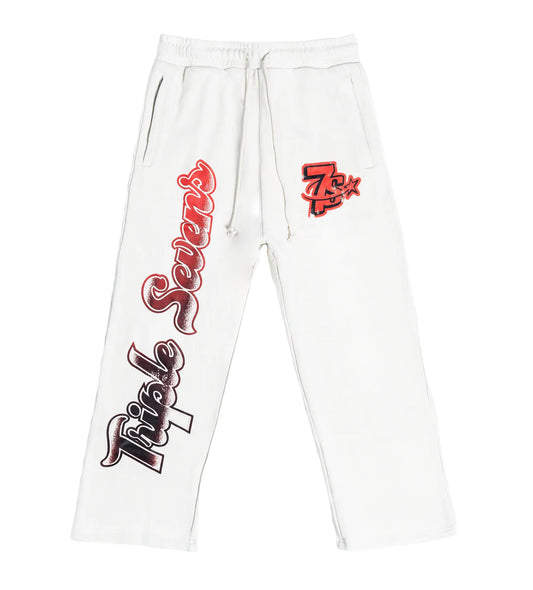 Triple Sevens All Star Sweatpants Red White