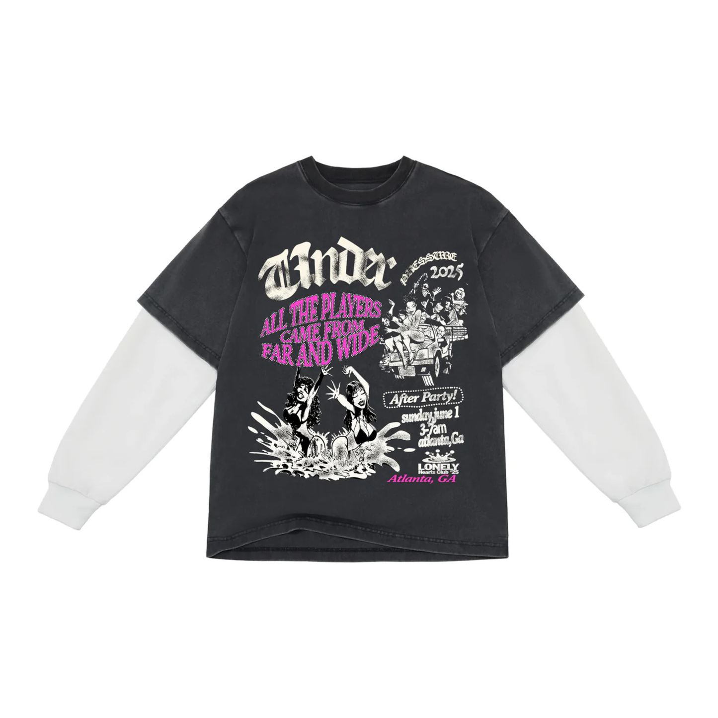 LHC Under Pressure Long Sleeve Tee Grey