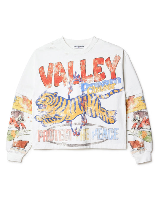 VALE Saturday Dream Chaser Long Sleeve Tee White