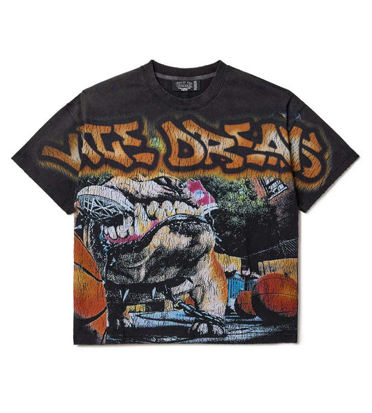 VALE Forever Orange Bulldog Tee Black